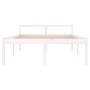 Bed for seniors solid white pine wood 140x190 cm by vidaXL, Beds and slatted bases - Ref: Foro24-810595, Price: 135,28 €, Dis...