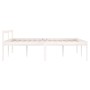 Bed for seniors solid white pine wood 140x190 cm by vidaXL, Beds and slatted bases - Ref: Foro24-810595, Price: 135,28 €, Dis...