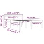 Bed for seniors solid white pine wood 140x190 cm by vidaXL, Beds and slatted bases - Ref: Foro24-810595, Price: 135,28 €, Dis...