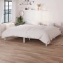 Weißer Massivholzbettrahmen Super King 180x200 cm von vidaXL, Betten und Lattenroste - Ref: Foro24-810163, Preis: 152,90 €, R...
