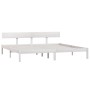 Weißer Massivholzbettrahmen Super King 180x200 cm von vidaXL, Betten und Lattenroste - Ref: Foro24-810163, Preis: 152,90 €, R...