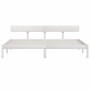 Weißer Massivholzbettrahmen Super King 180x200 cm von vidaXL, Betten und Lattenroste - Ref: Foro24-810163, Preis: 152,90 €, R...