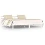 Solid white pine wood bed frame 200x200 cm by vidaXL, Beds and slatted bases - Ref: Foro24-810451, Price: 95,49 €, Discount: %