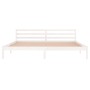 Solid white pine wood bed frame 200x200 cm by vidaXL, Beds and slatted bases - Ref: Foro24-810451, Price: 96,63 €, Discount: %