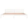 Solid white pine wood bed frame 200x200 cm by vidaXL, Beds and slatted bases - Ref: Foro24-810451, Price: 95,49 €, Discount: %