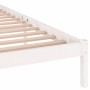 Solid white pine wood bed frame 200x200 cm by vidaXL, Beds and slatted bases - Ref: Foro24-810451, Price: 96,63 €, Discount: %