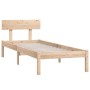 Solid pine wood bed frame 90x200 cm by vidaXL, Beds and slatted bases - Ref: Foro24-810132, Price: 81,58 €, Discount: %