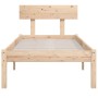 Solid pine wood bed frame 90x200 cm by vidaXL, Beds and slatted bases - Ref: Foro24-810132, Price: 81,58 €, Discount: %