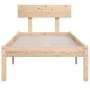 Solid pine wood bed frame 90x200 cm by vidaXL, Beds and slatted bases - Ref: Foro24-810132, Price: 65,84 €, Discount: %