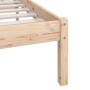 Solid pine wood bed frame 90x200 cm by vidaXL, Beds and slatted bases - Ref: Foro24-810132, Price: 81,58 €, Discount: %