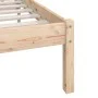 Solid pine wood bed frame 90x200 cm by vidaXL, Beds and slatted bases - Ref: Foro24-810132, Price: 65,84 €, Discount: %