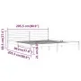 Honey brown solid pine wood bed frame 200x200 cm by vidaXL, Beds and slatted bases - Ref: Foro24-810453, Price: 116,78 €, Dis...