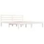 Solid white pine wood bed frame 150x200 cm by vidaXL, Beds and slatted bases - Ref: Foro24-810436, Price: 97,11 €, Discount: %