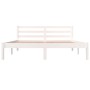 Solid white pine wood bed frame 150x200 cm by vidaXL, Beds and slatted bases - Ref: Foro24-810436, Price: 98,07 €, Discount: %