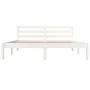 Solid white pine wood bed frame 150x200 cm by vidaXL, Beds and slatted bases - Ref: Foro24-810436, Price: 97,11 €, Discount: %