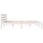 Solid white pine wood bed frame 150x200 cm by vidaXL, Beds and slatted bases - Ref: Foro24-810436, Price: 98,07 €, Discount: %