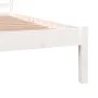 Solid white pine wood bed frame 150x200 cm by vidaXL, Beds and slatted bases - Ref: Foro24-810436, Price: 97,11 €, Discount: %