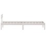 Solid white pine wood bed frame 100x200 cm by vidaXL, Beds and slatted bases - Ref: Foro24-810138, Price: 103,19 €, Discount: %