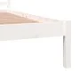 Solid white pine wood bed frame 135x190 cm by vidaXL, Beds and slatted bases - Ref: Foro24-810406, Price: 103,03 €, Discount: %