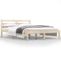 Massives Kiefernholzbettgestell 135x190 cm von vidaXL, Betten und Lattenroste - Ref: Foro24-810405, Preis: 101,91 €, Rabatt: %