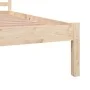 Solid pine wood bed frame 135x190 cm by vidaXL, Beds and slatted bases - Ref: Foro24-810405, Price: 94,67 €, Discount: %