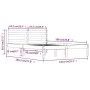 Solid pine wood bed frame 135x190 cm by vidaXL, Beds and slatted bases - Ref: Foro24-810405, Price: 94,67 €, Discount: %