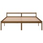Cama personas mayores madera maciza pino marrón miel 200x200 cm de vidaXL, Camas y somieres - Ref: Foro24-810637, Precio: 139...