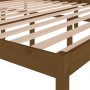 Cama personas mayores madera maciza pino marrón miel 200x200 cm de vidaXL, Camas y somieres - Ref: Foro24-810637, Precio: 139...