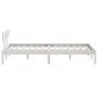 Estructura de cama madera maciza de pino blanco 135x190 cm de vidaXL, Camas y somieres - Ref: Foro24-810123, Precio: 108,94 €...