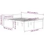 Cama para personas mayores madera maciza pino gris 150x200 cm de vidaXL, Camas y somieres - Ref: Foro24-810621, Precio: 124,5...