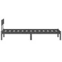 Gray single solid pine wood bed frame 90x190cm by vidaXL, Beds and slatted bases - Ref: Foro24-810114, Price: 79,93 €, Discou...
