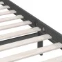 Gray single solid pine wood bed frame 90x190cm by vidaXL, Beds and slatted bases - Ref: Foro24-810114, Price: 79,93 €, Discou...