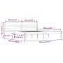 Solid pine wood bed frame 180x200 cm by vidaXL, Beds and slatted bases - Ref: Foro24-810445, Price: 115,89 €, Discount: %