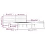 Solid pine wood bed frame 180x200 cm by vidaXL, Beds and slatted bases - Ref: Foro24-810445, Price: 114,14 €, Discount: %