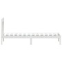 Estructura de cama madera maciza de pino blanco 90x200 cm de vidaXL, Camas y somieres - Ref: Foro24-3100575, Precio: 97,08 €,...