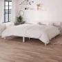 Estructura de cama madera maciza de pino blanco 200x200 cm de vidaXL, Camas y somieres - Ref: Foro24-810168, Precio: 94,62 €,...