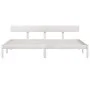 Estructura de cama madera maciza de pino blanco 200x200 cm de vidaXL, Camas y somieres - Ref: Foro24-810168, Precio: 94,62 €,...
