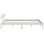 Estructura de cama madera maciza de pino blanco 200x200 cm de vidaXL, Camas y somieres - Ref: Foro24-810168, Precio: 116,44 €...