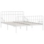 Bed frame with white metal slatted base 200x200 cm by vidaXL, Beds and slatted bases - Ref: Foro24-284607, Price: 108,88 €, D...