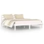 Solid white pine wood bed frame 160x200 cm by vidaXL, Beds and slatted bases - Ref: Foro24-810441, Price: 100,97 €, Discount: %