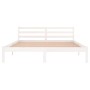 Estructura de cama madera maciza de pino blanco 160x200 cm de vidaXL, Camas y somieres - Ref: Foro24-810441, Precio: 102,09 €...