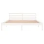Solid white pine wood bed frame 160x200 cm by vidaXL, Beds and slatted bases - Ref: Foro24-810441, Price: 100,97 €, Discount: %