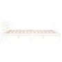 Solid white pine wood bed frame 160x200 cm by vidaXL, Beds and slatted bases - Ref: Foro24-810441, Price: 100,97 €, Discount: %