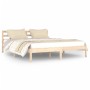 Solid pine wood bed frame 160x200 cm by vidaXL, Beds and slatted bases - Ref: Foro24-810440, Price: 102,33 €, Discount: %