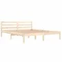 Bettgestell aus massivem Kiefernholz, 160 x 200 cm von vidaXL, Betten und Lattenroste - Ref: Foro24-810440, Preis: 100,95 €, ...
