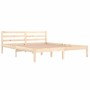Solid pine wood bed frame 160x200 cm by vidaXL, Beds and slatted bases - Ref: Foro24-810440, Price: 102,33 €, Discount: %