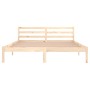 Solid pine wood bed frame 160x200 cm by vidaXL, Beds and slatted bases - Ref: Foro24-810440, Price: 102,33 €, Discount: %