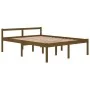 Elderly bed solid honey brown pine wood 150x200 cm by vidaXL, Beds and slatted bases - Ref: Foro24-810622, Price: 118,50 €, D...