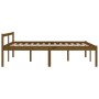 Cama personas mayores madera maciza pino marrón miel 150x200 cm de vidaXL, Camas y somieres - Ref: Foro24-810622, Precio: 120...