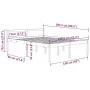 Elderly bed solid honey brown pine wood 150x200 cm by vidaXL, Beds and slatted bases - Ref: Foro24-810622, Price: 118,50 €, D...